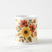 Blumen-Hochzeitsgeschenktasse Kaffeetasse (Mittel)