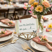 Blumen-Hochzeitsplatzkarten Platzkarte