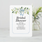 Blumen Hochzeitsshower-Einladung Einladung (Stehend Vorderseite)
