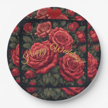 Blumen "Hochzeitstag" Individuelle Papierplatten