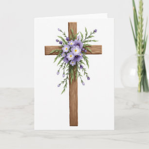 Blumen-Holzschnitt-Schönheits-Grußkarte Karte