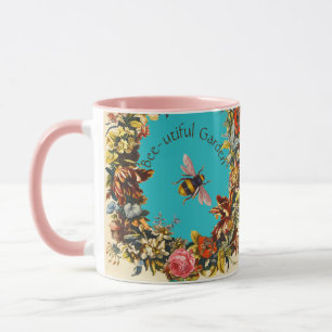 BLUMEN, HONIGBIENE IN BLauem HIMMEL BLUMEN Bienenh Tasse