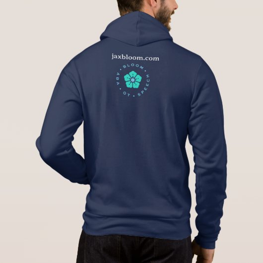 Blumen-Hoodie Hoodie (Rückseite)