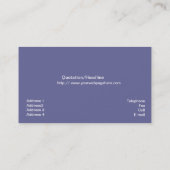 "Blumen-Hopfen-" Geschäfts-Karte Visitenkarte (Rückseite)