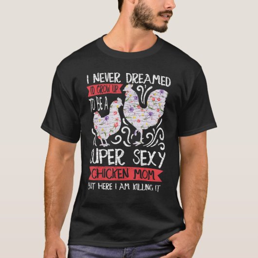 Blumen-Huhn-Mutter-Blume T-Shirt (Vorderseite)
