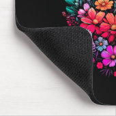 Blumen-Hühner-Mädchen-Blume Mousepad (Ecke)
