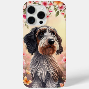 Blumen-Hunde-Porträt Moderne Haustierliebhaber-Äst Case-Mate iPhone Hülle