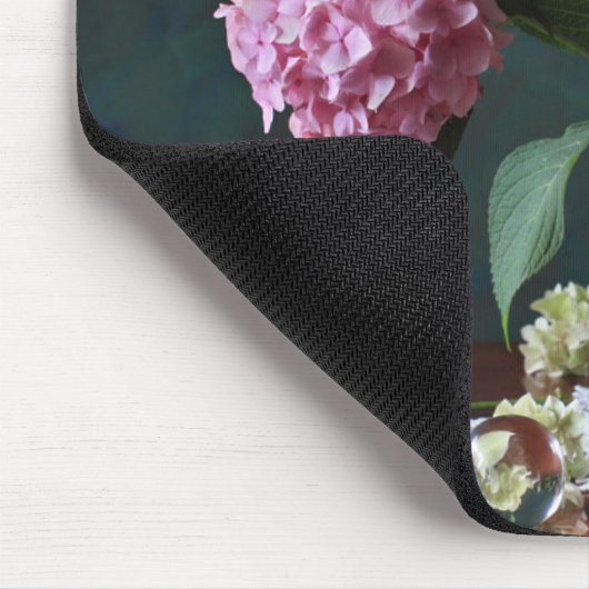 Blumen | Hydrangeas in Vase Mousepad (Ecke)