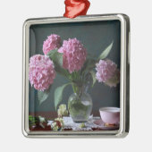 Blumen | Hydrangeas in Vase Ornament Aus Metall (Links)