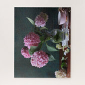 Blumen | Hydrangeas in Vase Puzzle (Vertikal)