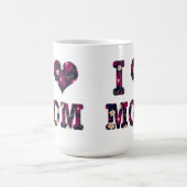 Blumen Ich liebe Mama Kaffeetasse (Mittel)