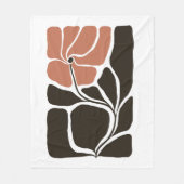 Blumen Illustrationskunstwerk Fleecedecke (Vorderseite)