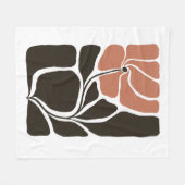 Blumen Illustrationskunstwerk Fleecedecke (Vorderseite (Horizontal))
