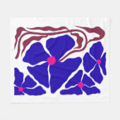 Blumen Illustrationskunstwerk Fleecedecke (Vorderseite (Horizontal))