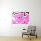 Blumen Illustrationskunstwerk Wandteppich (Beispiel (Horizontal))