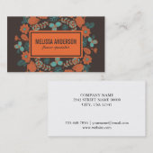 Blumen | Illustrativ Visitenkarte (Vorne/Hinten)