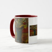 Blumen im blauen Vase Tasse (Vorderseite Links)