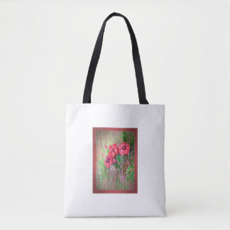 Blumen im Regen Tasche