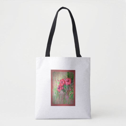 Blumen im Regen Tasche (Vorderseite)