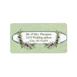 Blumen im Sommer Adressaufkleber