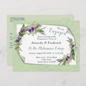 Blumen im Sommer Einladungspostkarte (Vorne/Hinten)