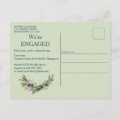 Blumen im Sommer Einladungspostkarte (Rückseite)