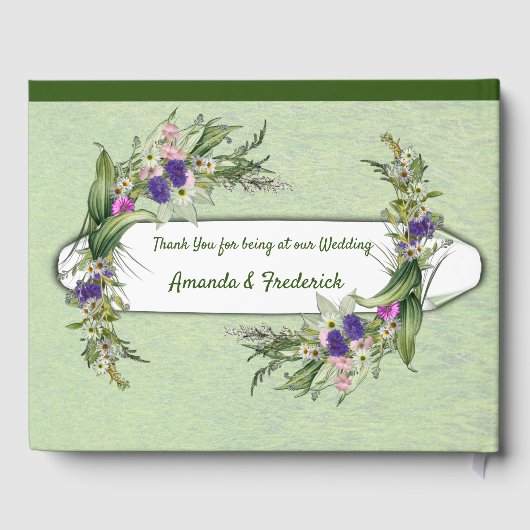 Blumen im Sommer Gästebuch (Rückseite)