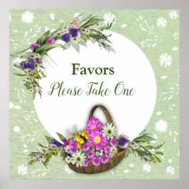 Blumen im Sommer Poster