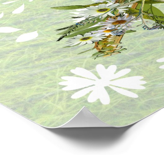 Blumen im Sommer Poster (Ecke)