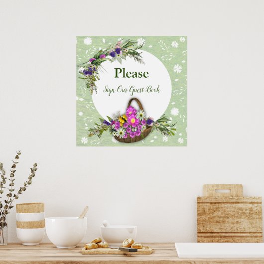 Blumen im Sommer Poster (Küche)