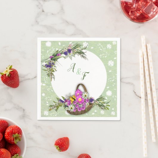 Blumen im Sommer Serviette (Beispiel)