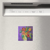 Blumen im Vasenmagnet Magnet (In Situ (Geschirrspüler))