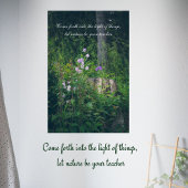 Blumen im Wald Poster
