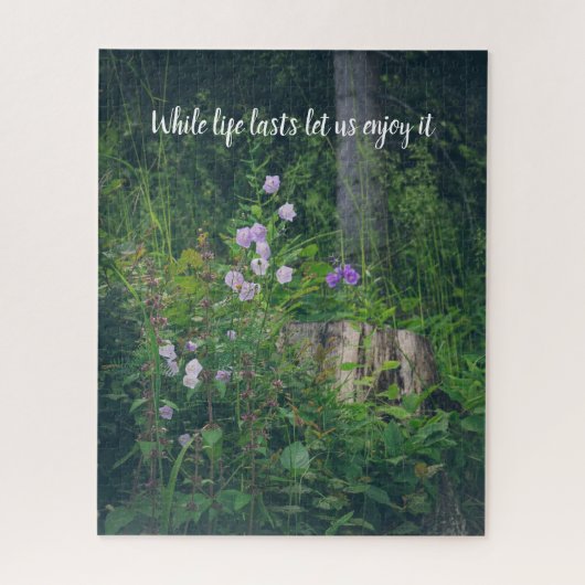 Blumen im Wald Puzzle (Vertikal)