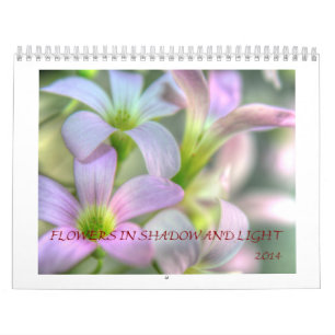 Blumen in den Schatten und im Licht Kalender