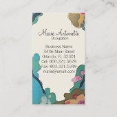 Blumen in den Watercolors - Geschäfts-Karten Visitenkarte (Rückseite)