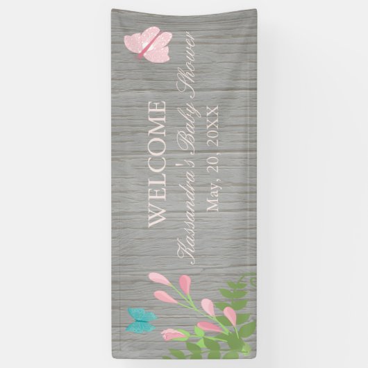 Blumen in der Blüte mit Banner (Vertikal)