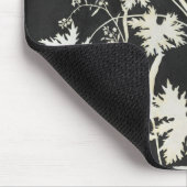 Blumen in der Silhouette Mousepad (Ecke)