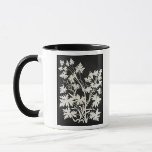 Blumen in der Silhouette Tasse