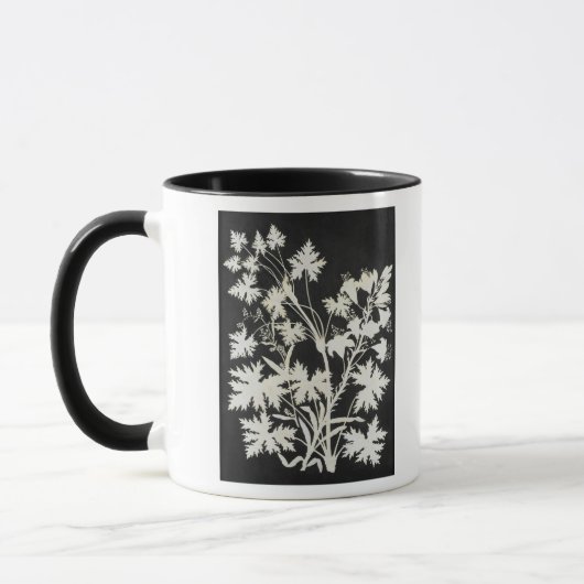 Blumen in der Silhouette Tasse (Links)