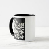 Blumen in der Silhouette Tasse (Vorderseite Links)