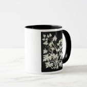 Blumen in der Silhouette Tasse (VorderseiteRechts)