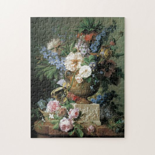 Blumen in einem Alabaster-Vase Puzzle (Vertikal)
