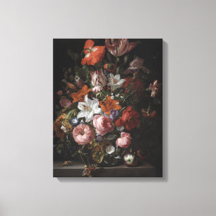 Blumen in einem Glasvase, 1704 Leinwanddruck