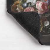 Blumen in einem Glasvase, 1704 Mousepad (Ecke)