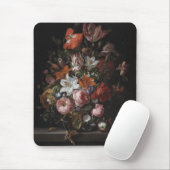 Blumen in einem Glasvase, 1704 Mousepad (Mit Mouse)