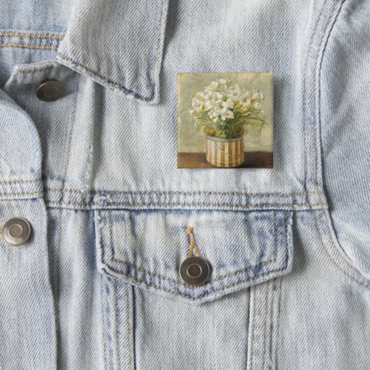 Blumen in einem Hut-Kasten Button (Beispiel)