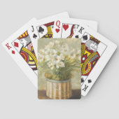 Blumen in einem Hut-Kasten Spielkarten (Rückseite)