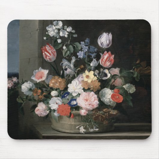 Blumen in einem Korb, 1650-56 Mousepad (Vorne)