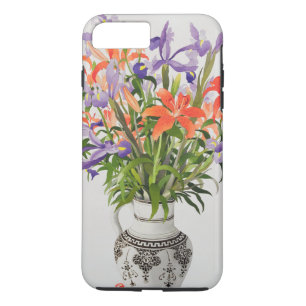Blumen in einem Schwarzweiss-Krug Case-Mate iPhone Hülle